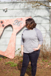 Visby Striped Raglan Top